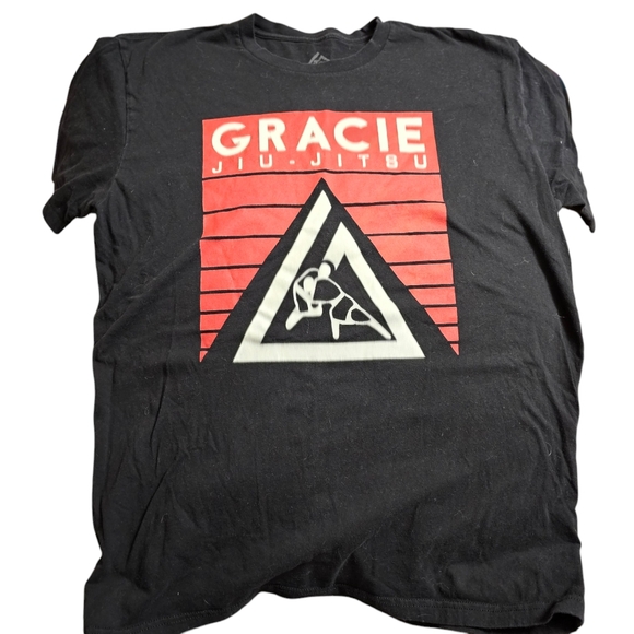 Gracie Jiu Jitsu MMA Martial Arts Mens Tshirt Large - Picture 1 of 4